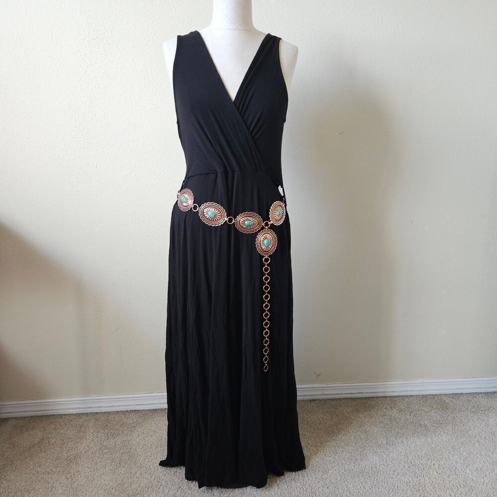 Miou Muse Los Angeles Jumper black flowy wide leg NO BELT Medium